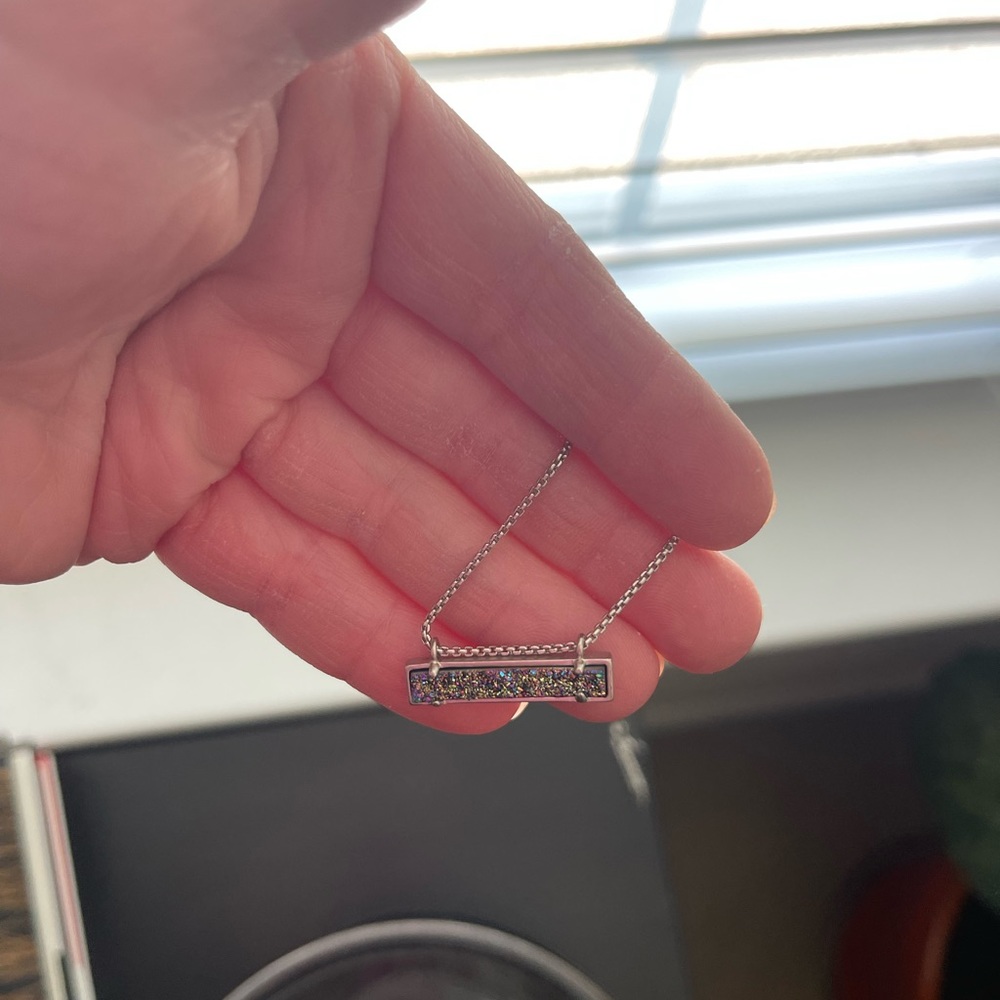 Kendra Scott Drusy Rectangular Necklace, Nwot - image 3